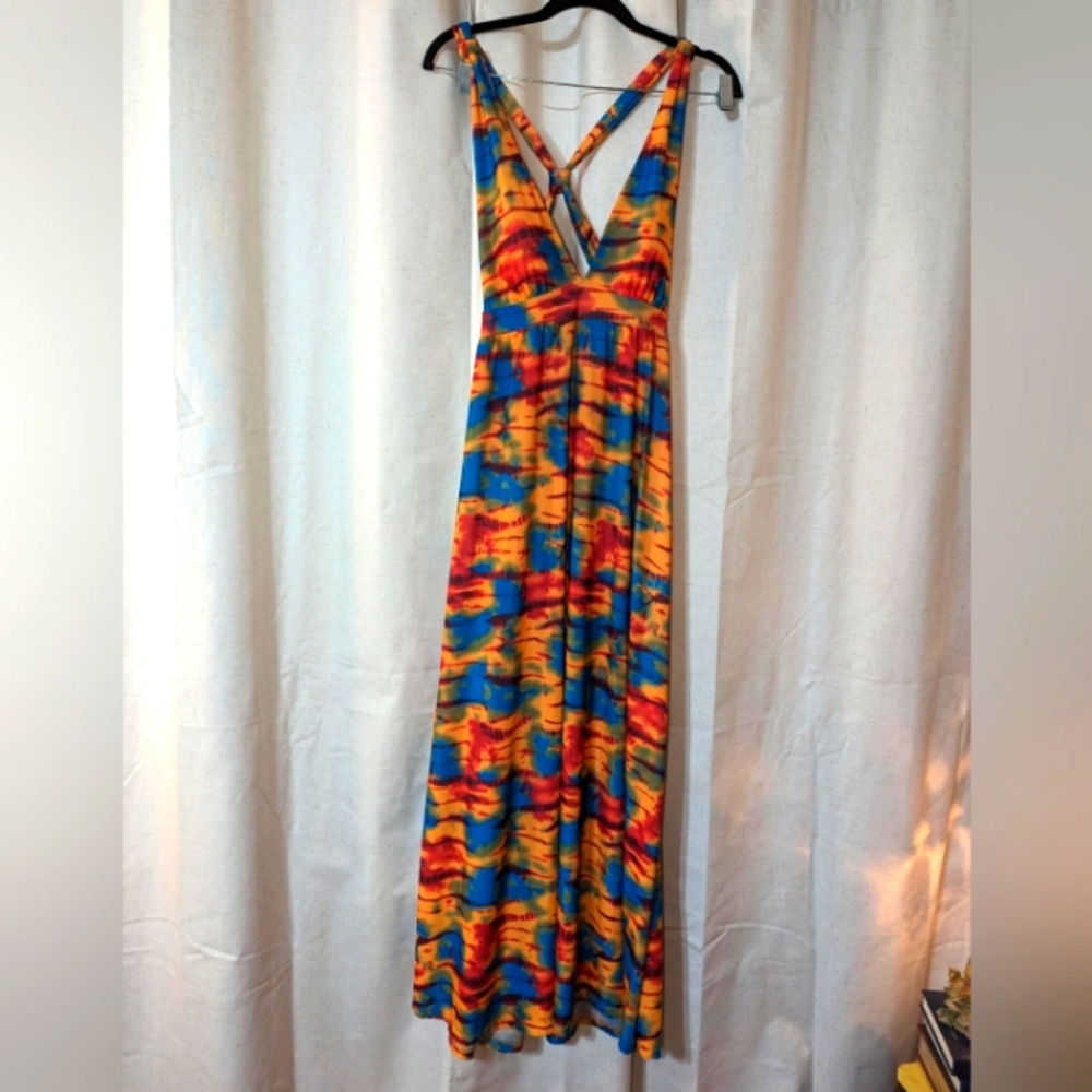 Apple Bottoms Tie Dye 2000s Y2K Maxi Dress